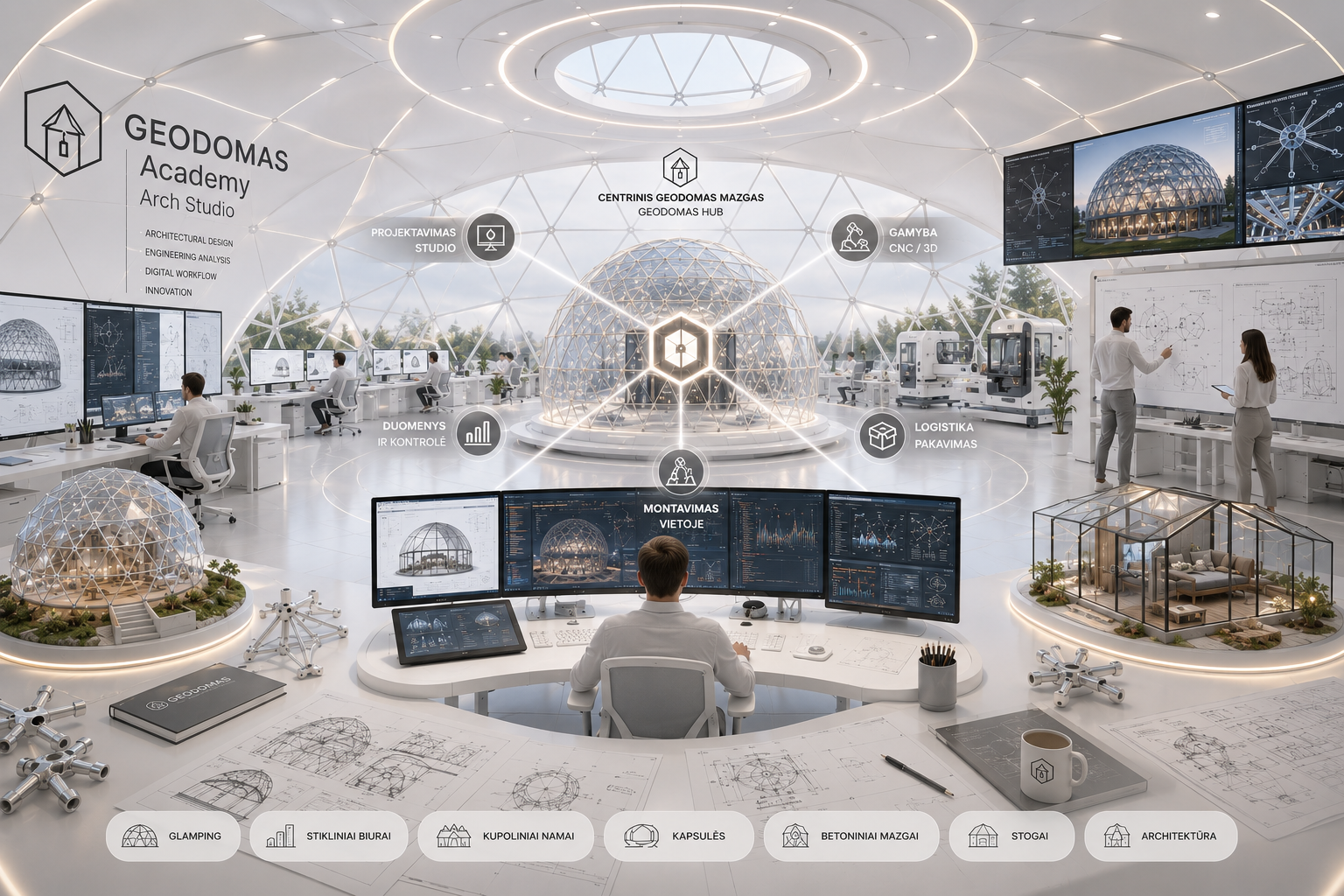 GEODOMAS – kuppel i naturen og et fritidsprosjekt