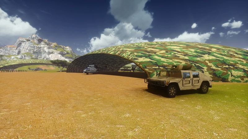 Kamufliažiniai Kompleksai Kupoluose | Spec. Operacijų Stovykloms ir Taikos Palaikymo Pajėgoms