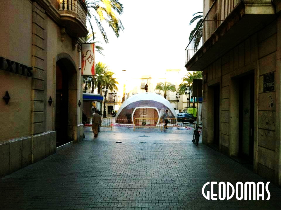 Mobilus Ø8m Kupolas „Viu Comercial Mall“ | Vilanova, Ispanija