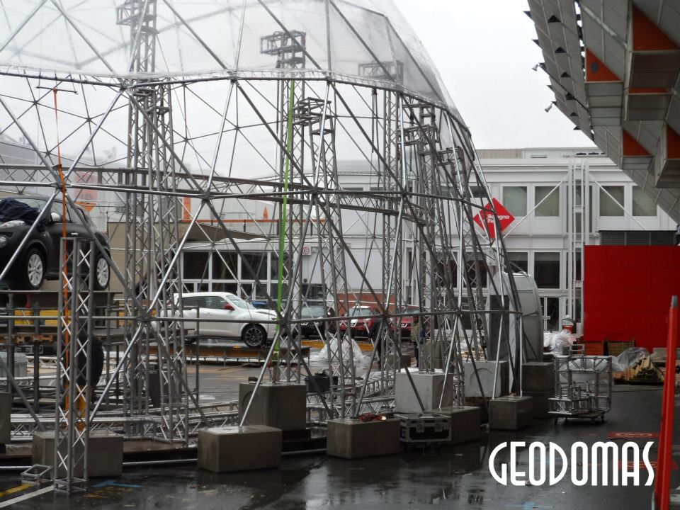 Ø28m H14m Skaidrus Paviljonas-Kupolas “NISSAN JUKE” Prezentacijai