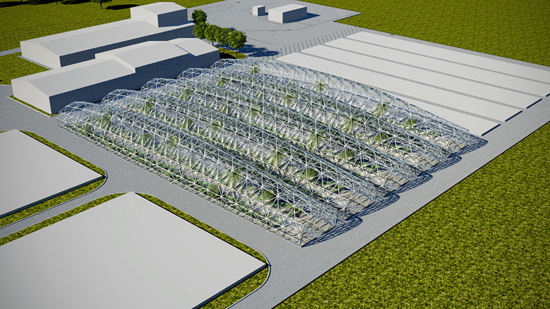 Pramoniniai Šiltnamiai Ekologiškų Produktų arba Augalų Auginimui