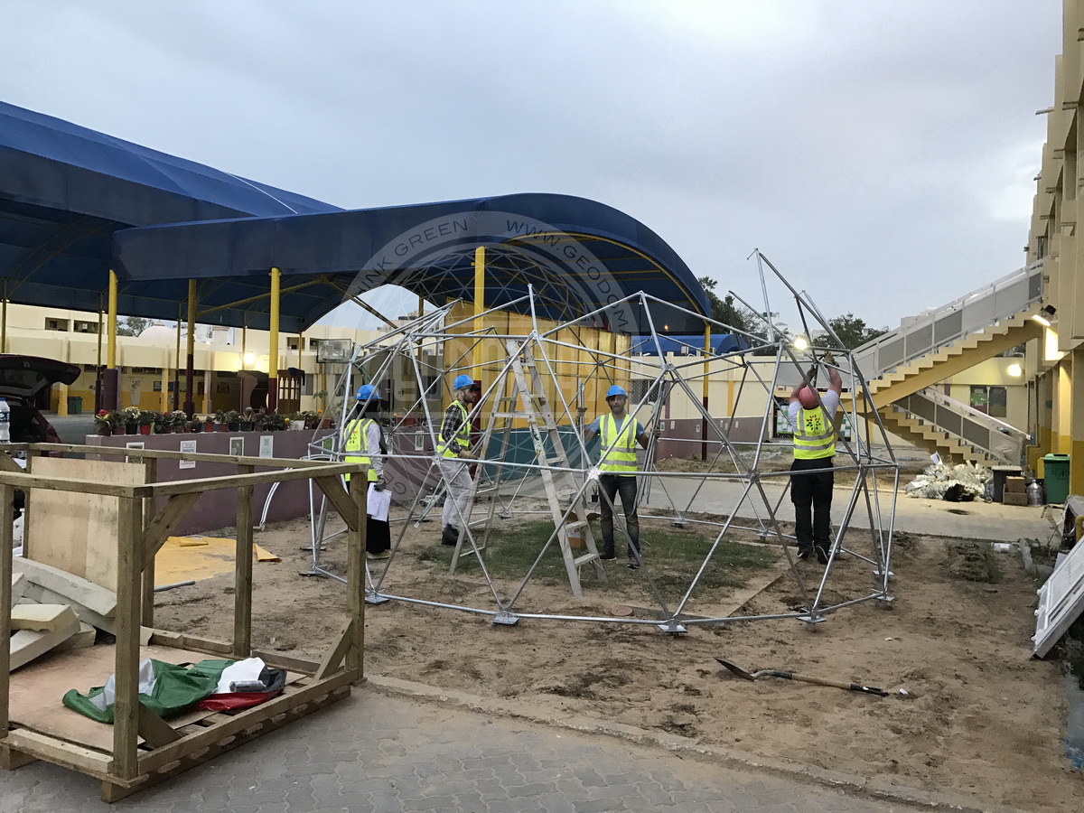 28m² BIO Lauko Klasė Ø6m Kupolas | Filipinų Mokykla, Abu Dabis