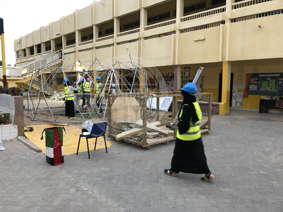 28m² BIO Lauko Klasė Ø6m Kupolas | Filipinų Mokykla, Abu Dabis