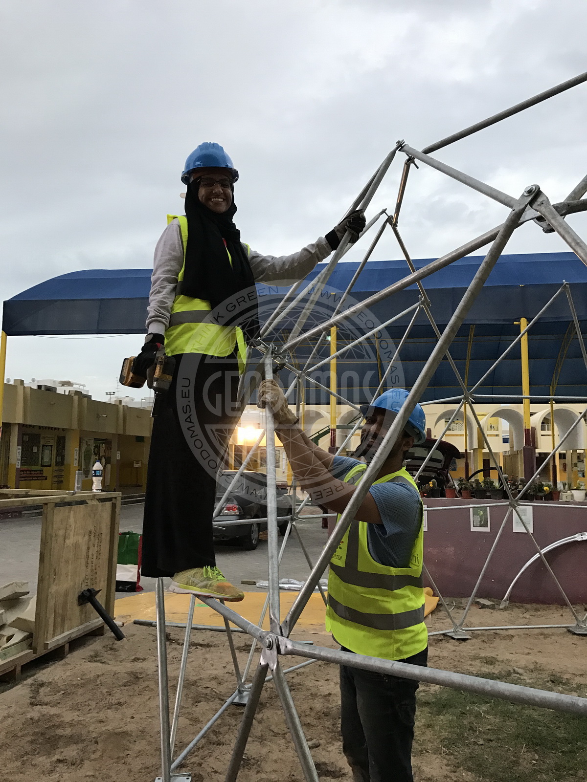 28m² BIO Lauko Klasė Ø6m Kupolas | Filipinų Mokykla, Abu Dabis