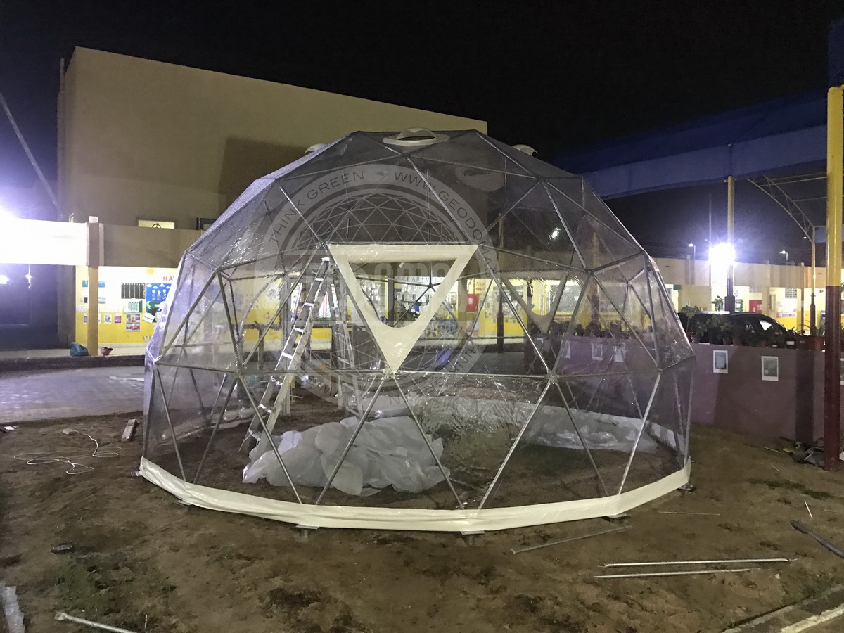 28m² BIO Lauko Klasė Ø6m Kupolas | Filipinų Mokykla, Abu Dabis