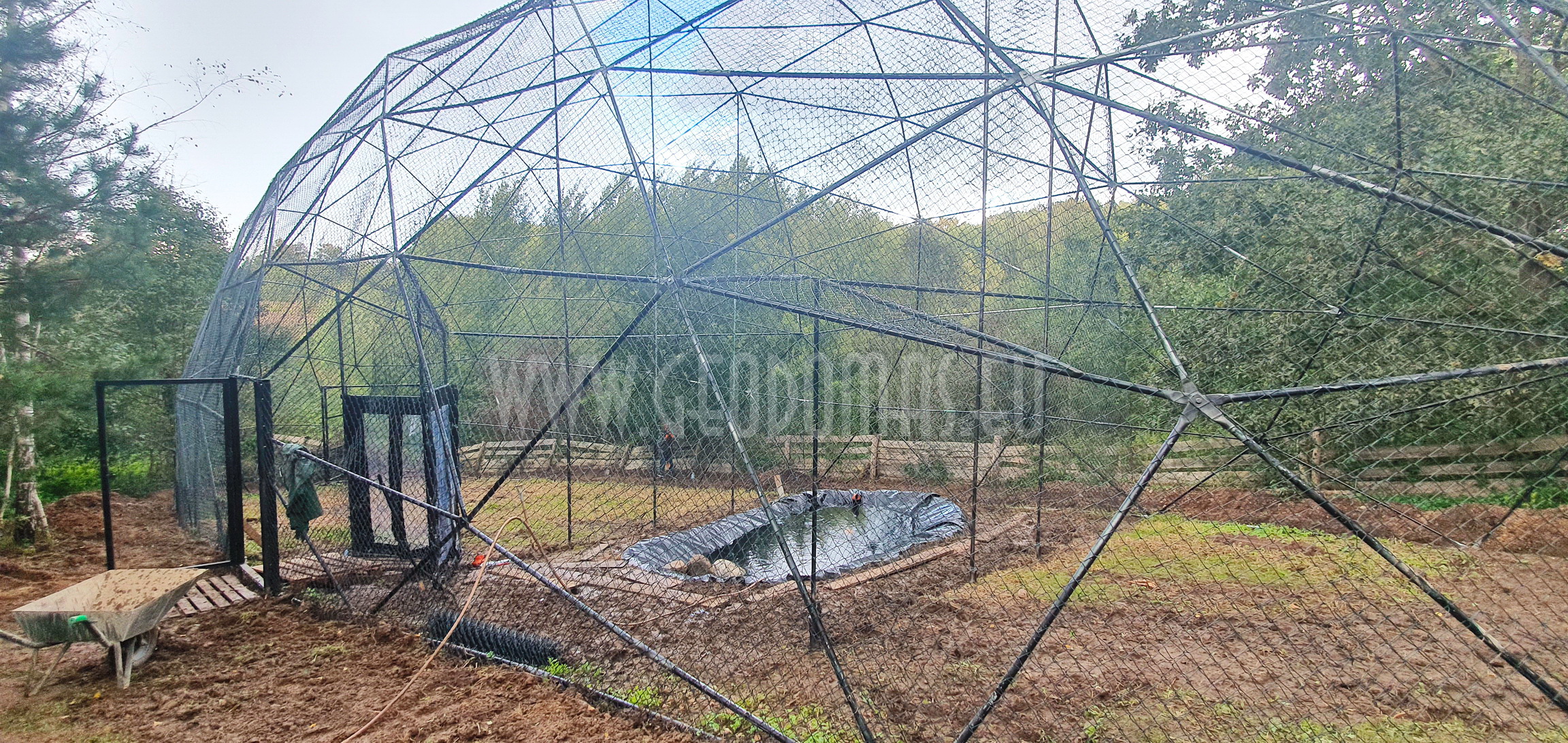 Ø6-Ø7-Ø30m Kupolai Laukinių Paukščių Reabilitacijos Centrui | Bukvald, Lenkija