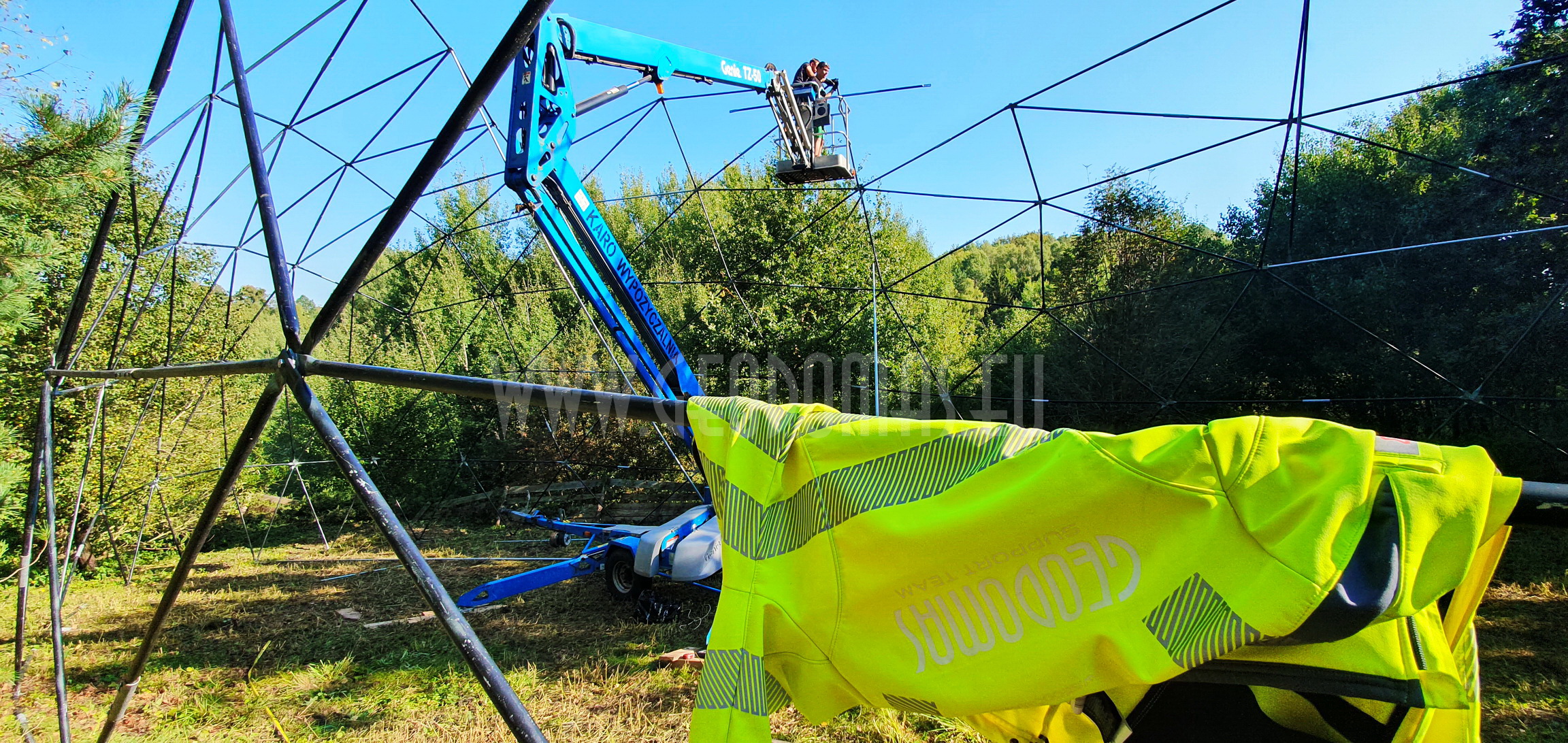 Ø6-Ø7-Ø30m Kupolai Laukinių Paukščių Reabilitacijos Centrui | Bukvald, Lenkija