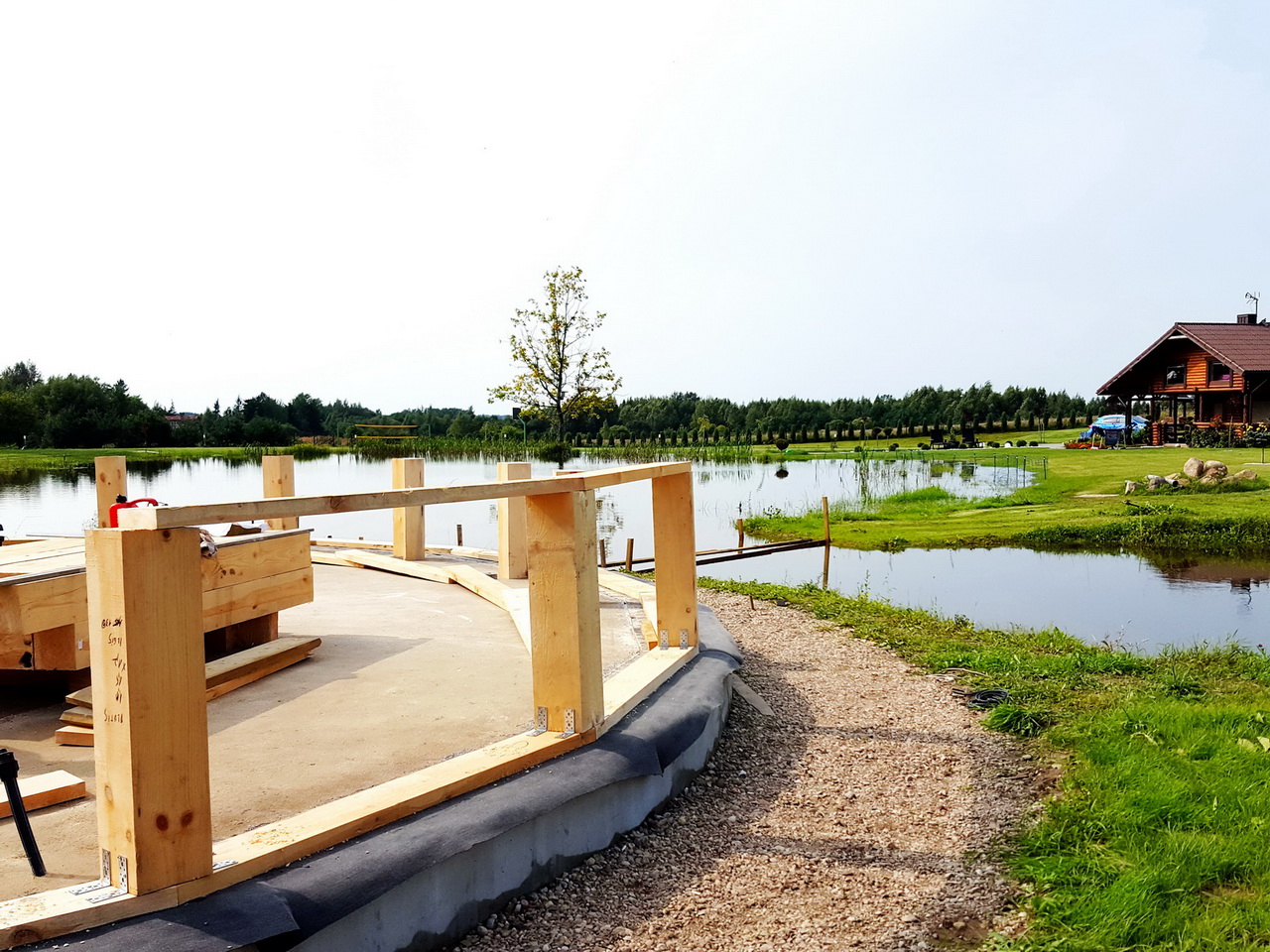 153m2 Svečių Namas Su Pirtimi Kupolas Ø12m | Ūkio sodyba, Širvintų r.