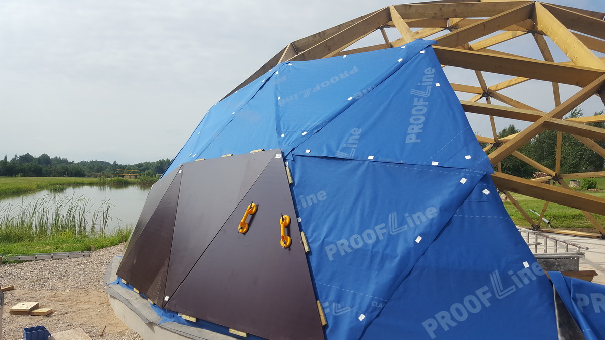 153m2 Svečių Namas Su Pirtimi Kupolas Ø12m | Ūkio sodyba, Širvintų r.