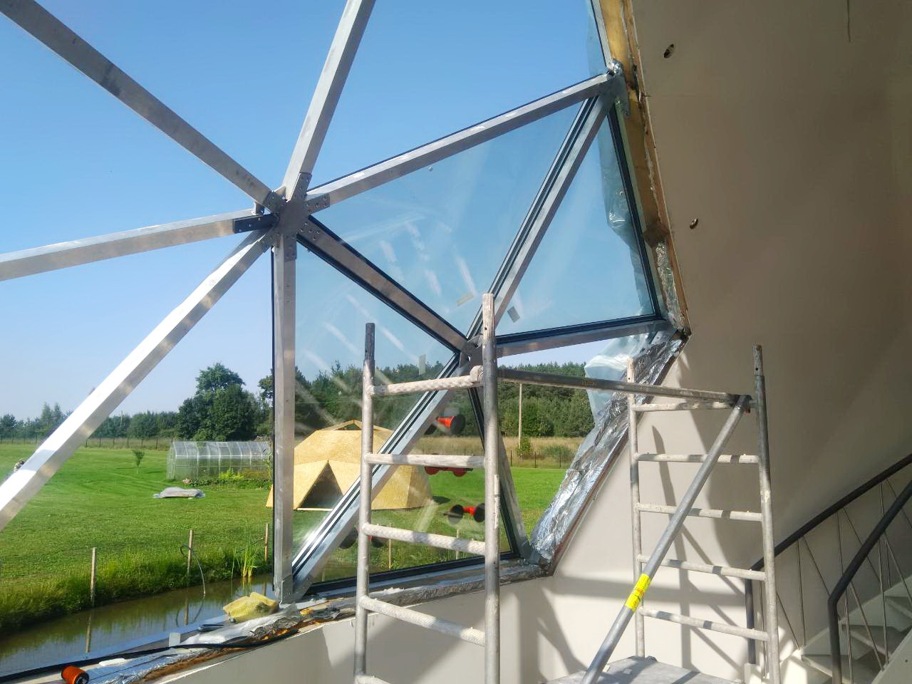 153m2 Svečių Namas Su Pirtimi Kupolas Ø12m | Ūkio sodyba, Širvintų r.