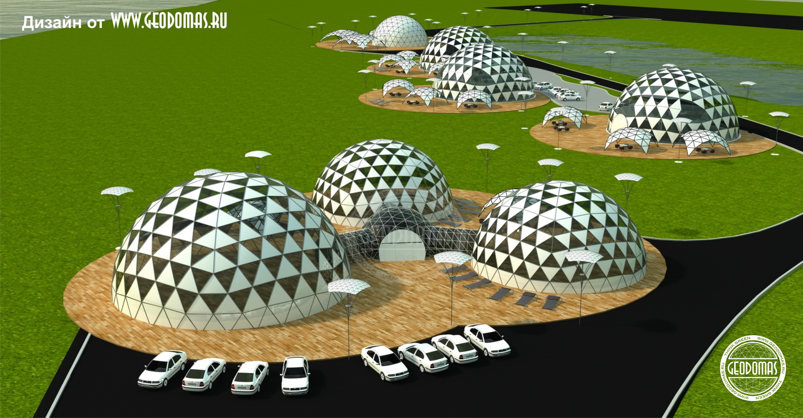 “Auksiniai Vartai” viešbutis 2500m2 | Kupolai Apgyvendinimui, Rusija