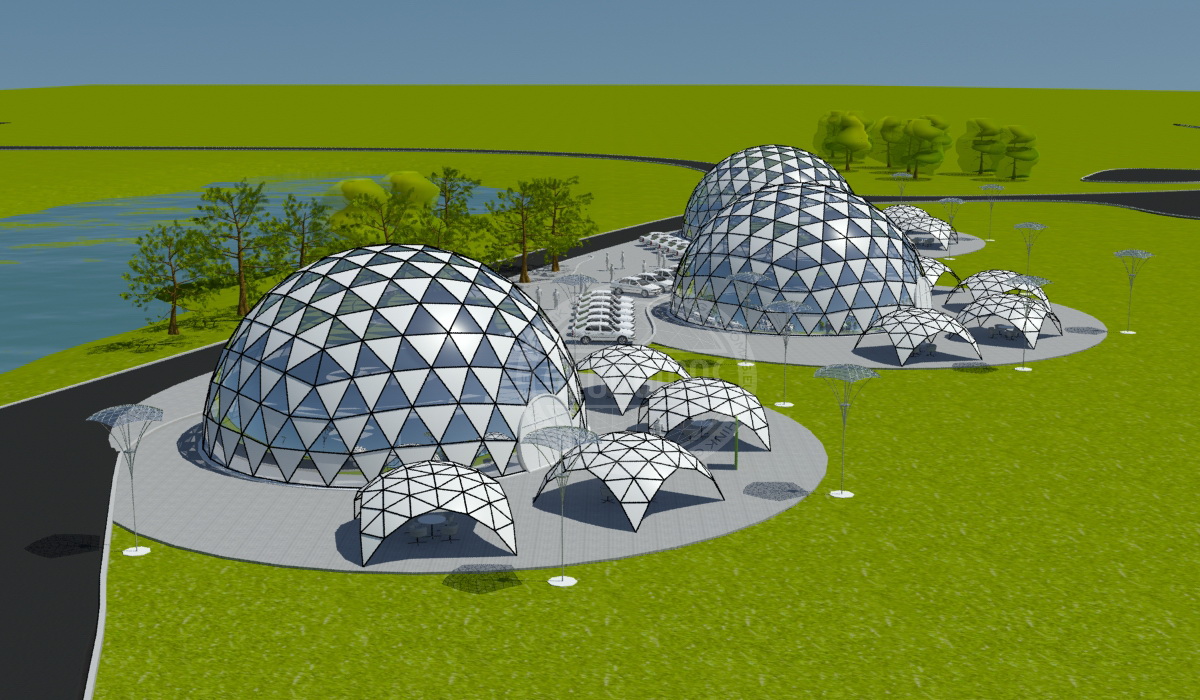 “Auksiniai Vartai” viešbutis 2500m2 | Kupolai Apgyvendinimui, Rusija