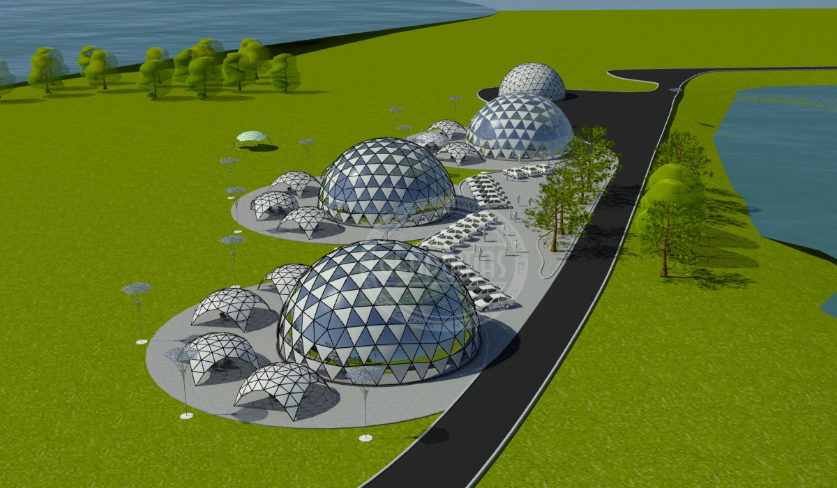 “Auksiniai Vartai” viešbutis 2500m2 | Kupolai Apgyvendinimui, Rusija