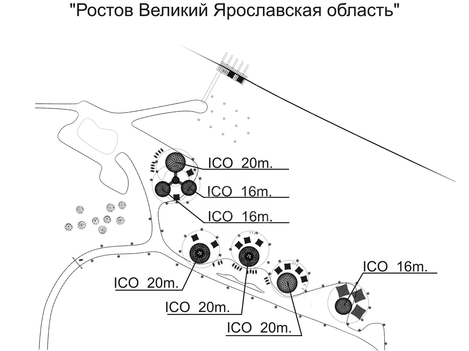 “Auksiniai Vartai” viešbutis 2500m2 | Kupolai Apgyvendinimui, Rusija