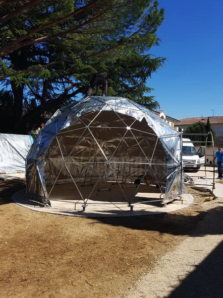 30m² Lauko Klasė Ø6m kupolas | Kūrybinė studija