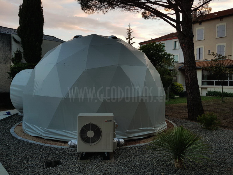 30m² Lauko Klasė Ø6m kupolas | Kūrybinė studija