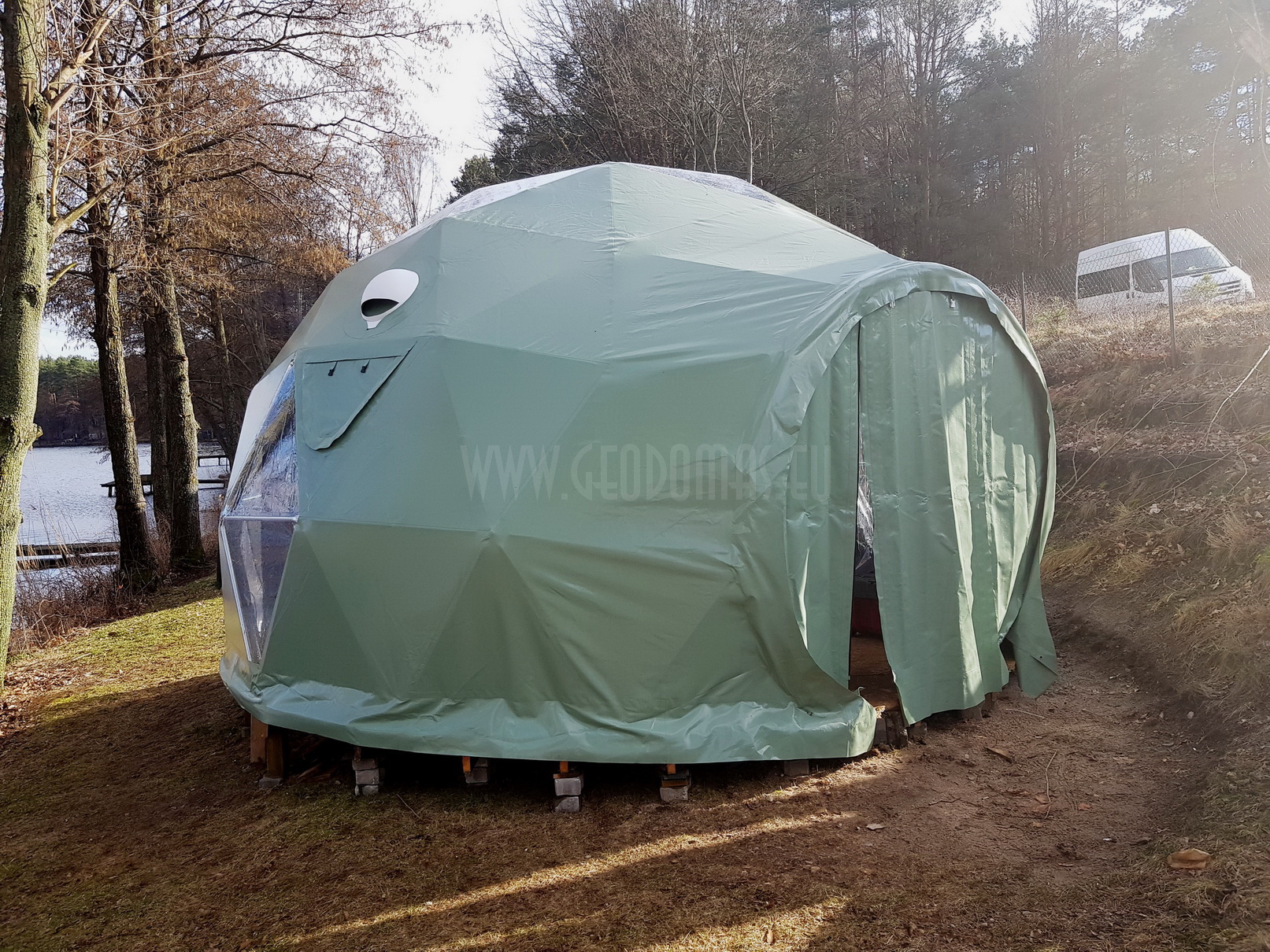 Mobilus Kupolas Ežero Krante 25m2 Ø5m F3 | Olštynas, Lenkija