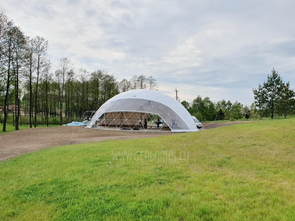 254m² Vaikų Žaidimo kompleksas Ø18m kupolas H6,5m | Margio Poilsiavietė, Trakai