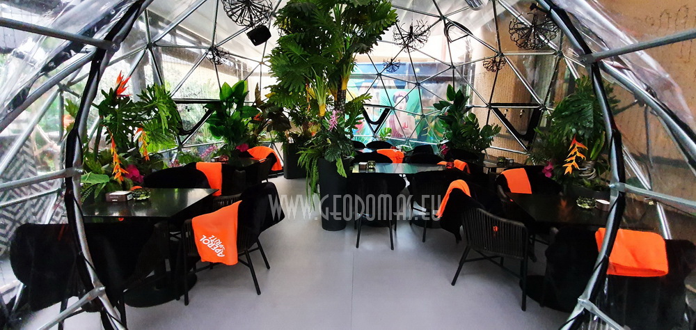 32m2 Lauko Oranžerija Hibridinis Kupolas Ø7m | Spritz Summer Garden, Vilnius