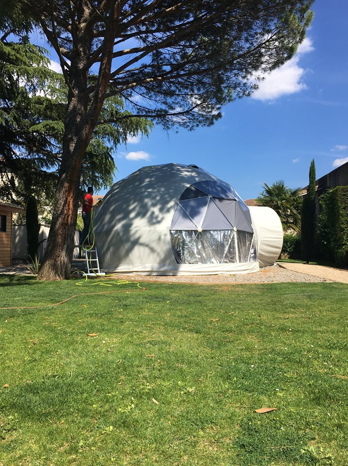 30m² Lauko Klasė Ø6m kupolas | Kūrybinė studija