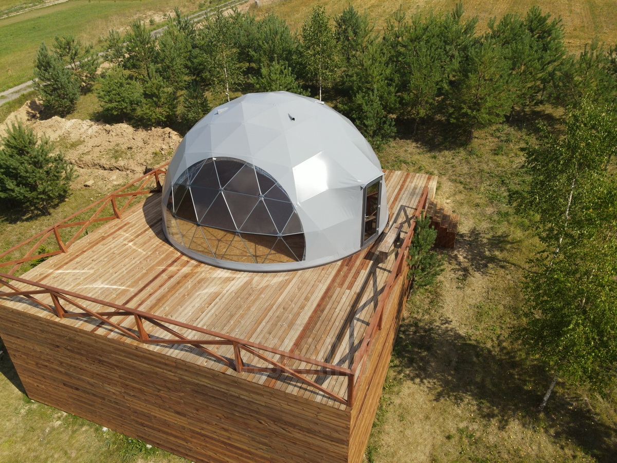 50m² ALOVE Glamping Kupolas Ø8m | Kaimo turizmas, Alovės ežeras