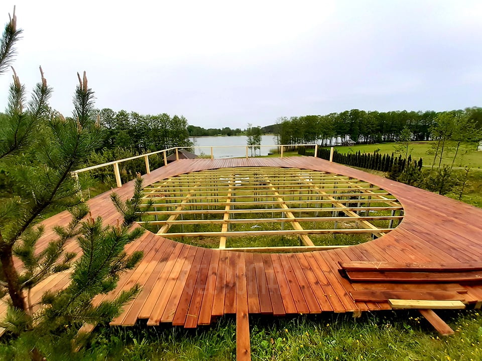 50m² ALOVE Glamping Kupolas Ø8m | Kaimo turizmas, Alovės ežeras