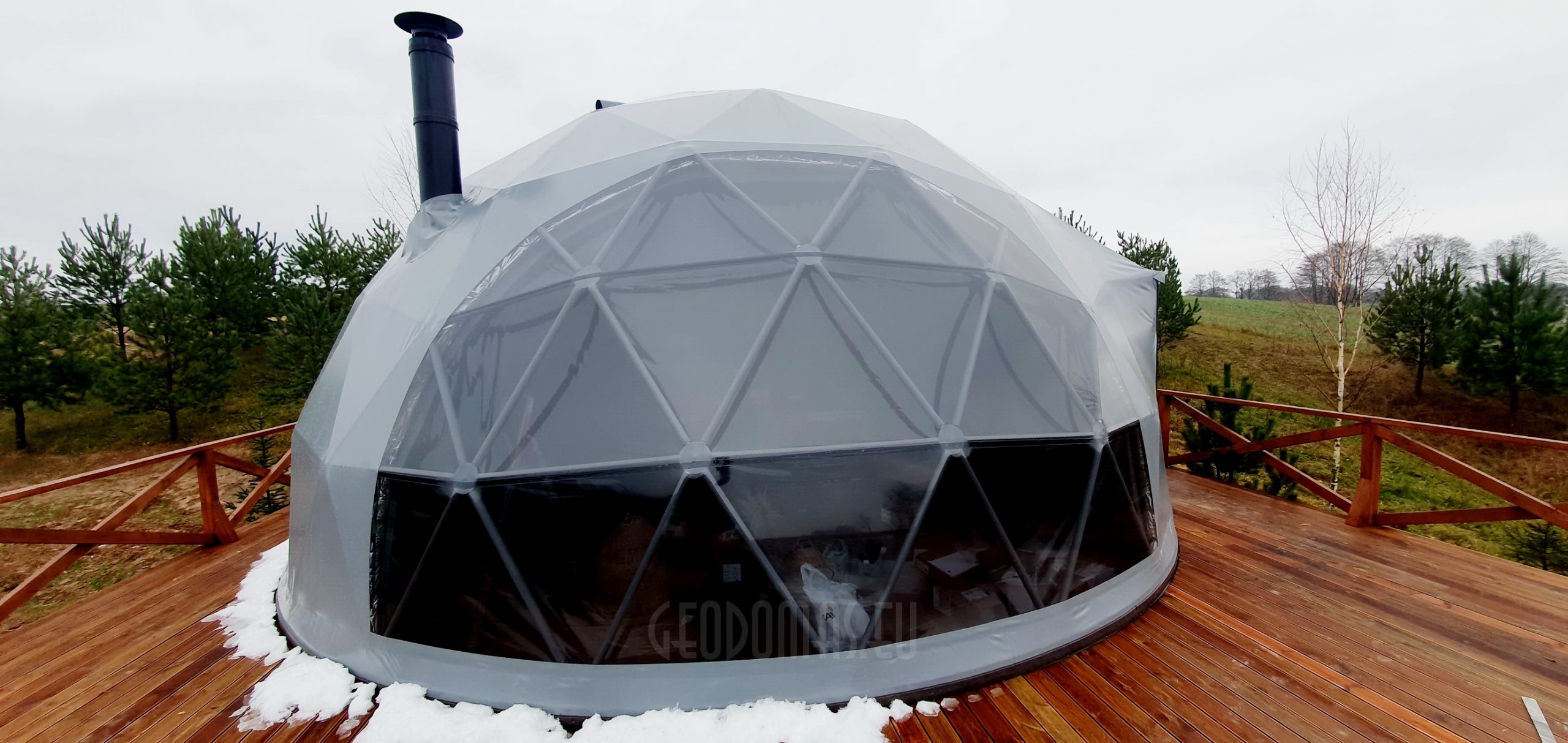 50m² ALOVE Glamping Kupolas Ø8m | Kaimo turizmas, Alovės ežeras