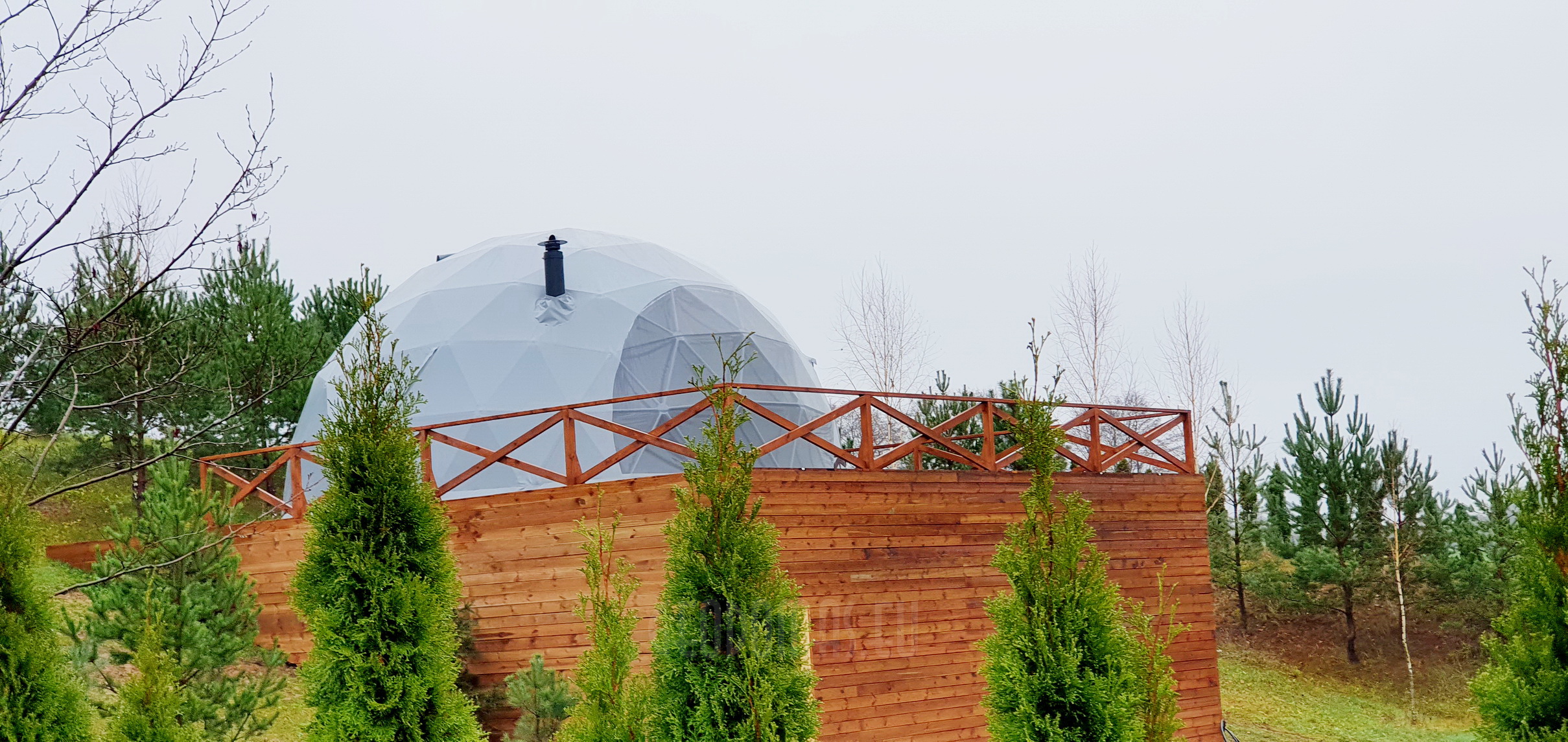50m² ALOVE Glamping Kupolas Ø8m | Kaimo turizmas, Alovės ežeras