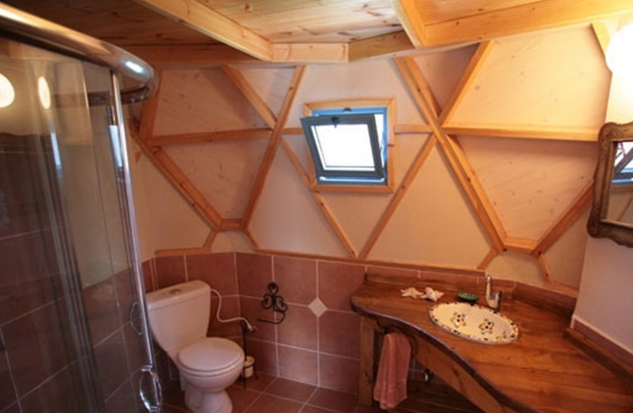 20m2 Nedidelis Namas | Medinis Geodezinis Kupolas Ø5m | Kupolo statybos komplektas