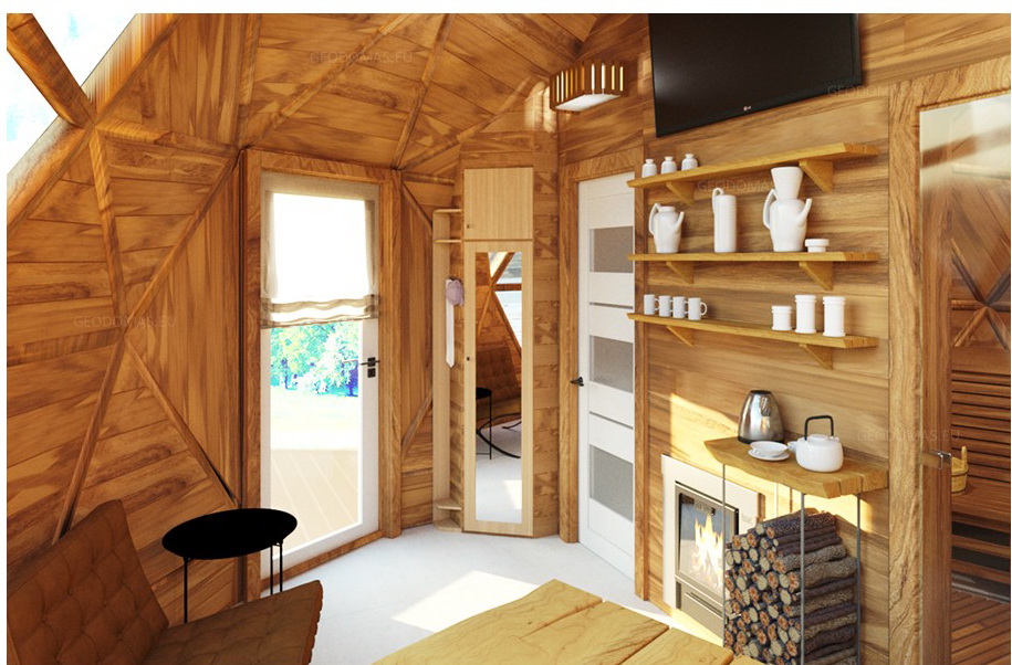 20m2 Pirties Kupolas Ø5m Geodezinio Kupolo Aukštis 3,3m