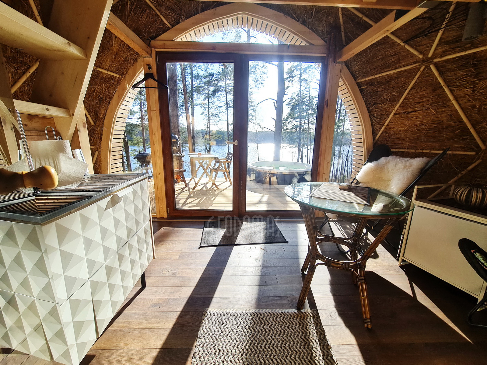 20m2 Glamping Kupolas Ø5m | Ekologinė bendruomenė, GLAMPINGLITHUANIA