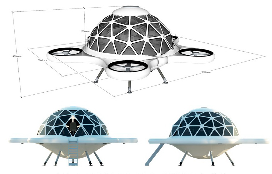 28m² Keleivinis Turistinis Dronas | GEODOMAS