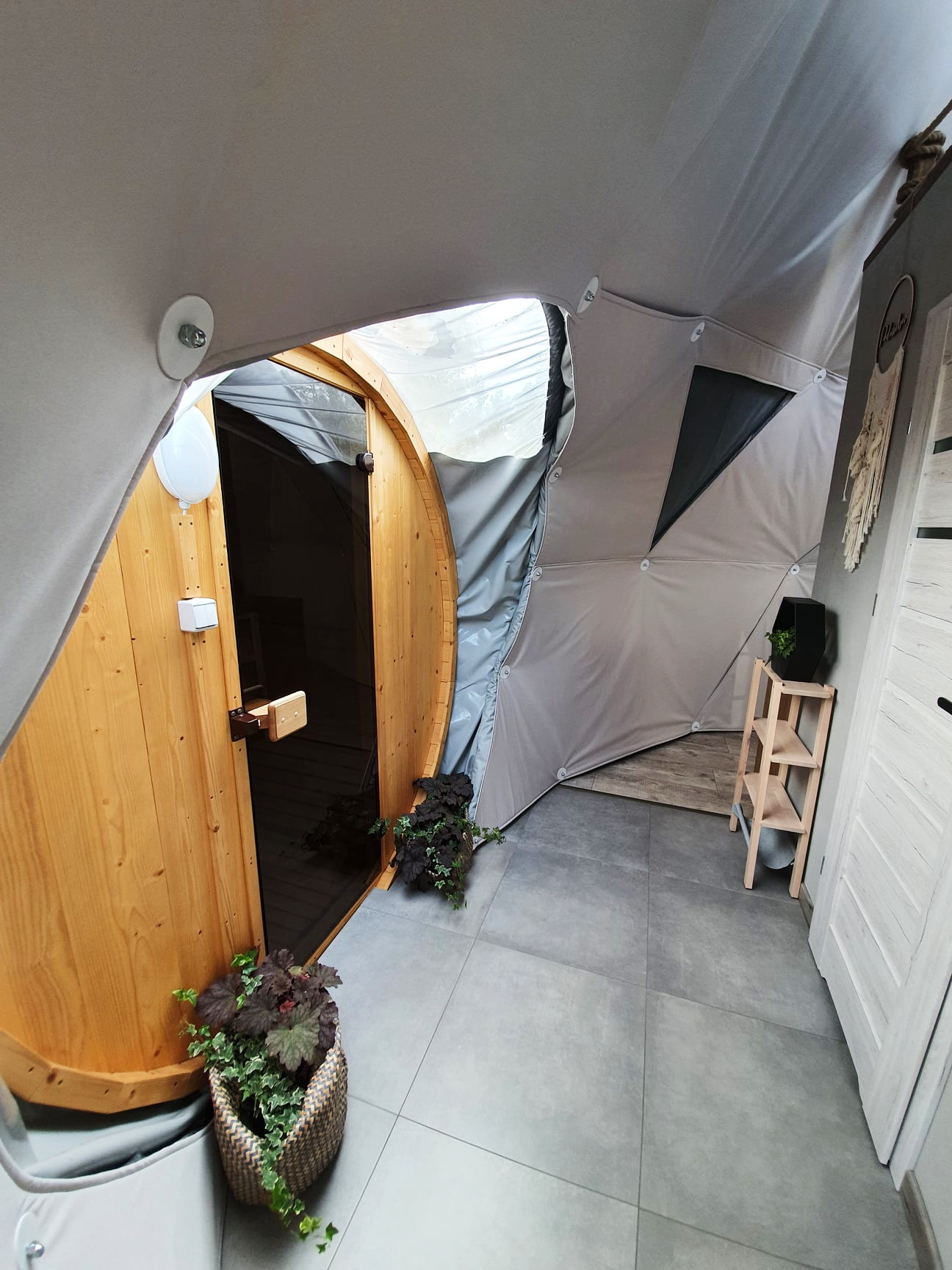 35m² Glamping Podniebny | Ø6,7m Kupolai | Kurortas Pomeranijoje, Lenkija
