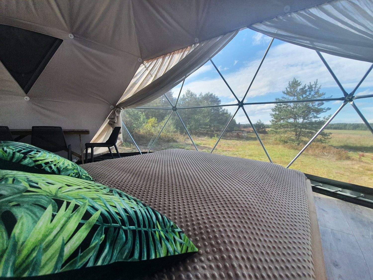 35m² Glamping Podniebny | Ø6,7m Kupolai | Kurortas Pomeranijoje, Lenkija