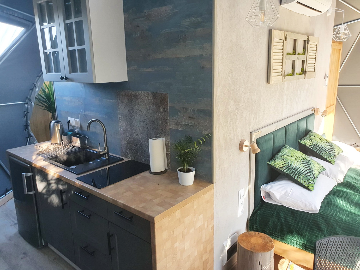 35m² Glamping Podniebny | Ø6,7m Kupolai | Kurortas Pomeranijoje, Lenkija
