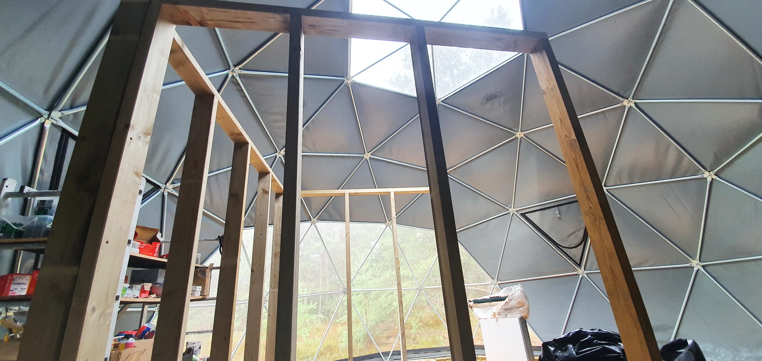 35m² Glamping Podniebny | Ø6,7m Kupolai | Kurortas Pomeranijoje, Lenkija
