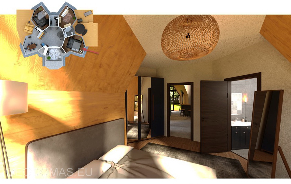 144m2 ŠEIMOS GEODEZINIS NAMAS Ø10m