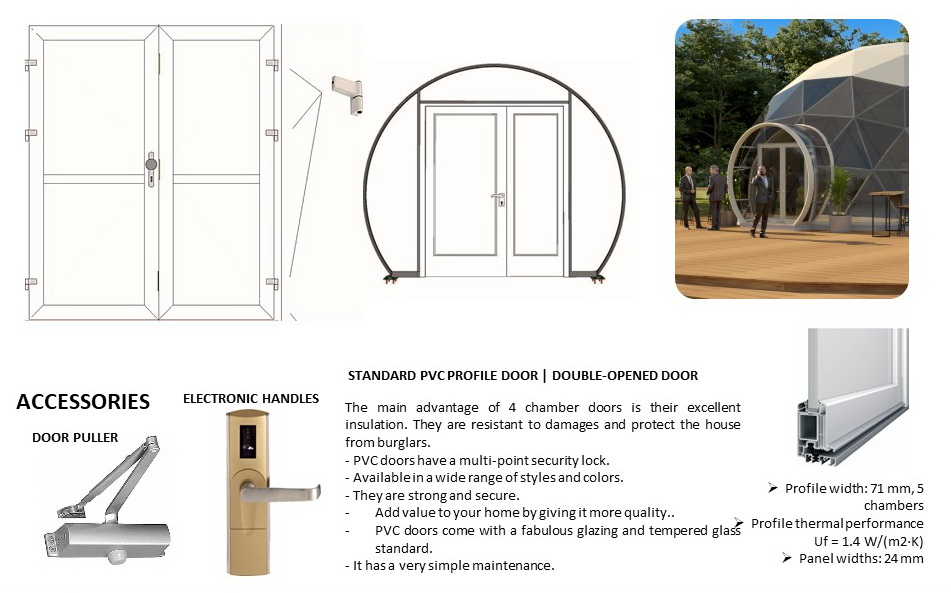 Ø12m F4 H6m 113m2 Glamping Dome Ø12m F4 H6m 113m2 Glamping Dome