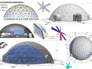 452m2 GLAMPING SALĖ Ø24m H9m | RENGINIAMS