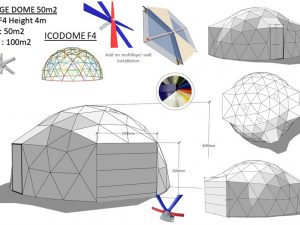 50m2 GARAŽAS-SANDĖLYS Ø8m ICO F4 H4m