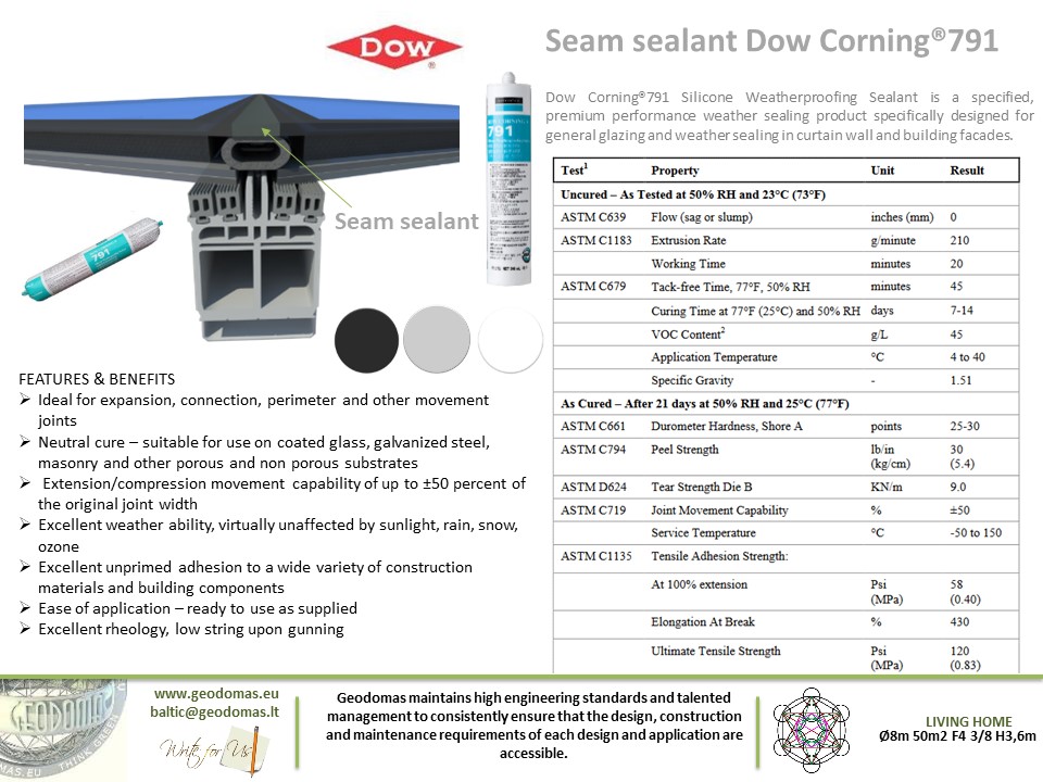 50m2 MODULINĖ STUDIJA Ø8m H4m | SEGMENTINIS