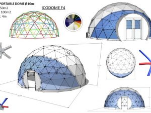 78m2 MOBILI PALAPINĖ Ø10m ICO F4 H5m