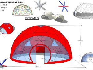 113m2 MOBILI PALAPINĖ Ø12m ICO F4 H6m