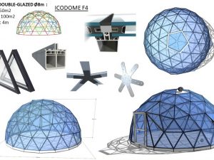 50m2 DOUBLE-GLAZED Ø8m ICO F4 H4m