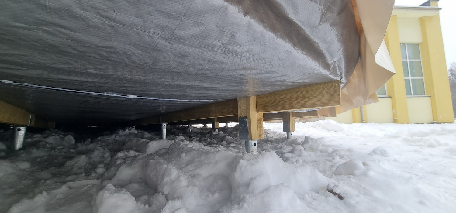 50m2 Lauko Klasė Ø8m Kupolas | Vilniaus r. Avižienių gimnazija