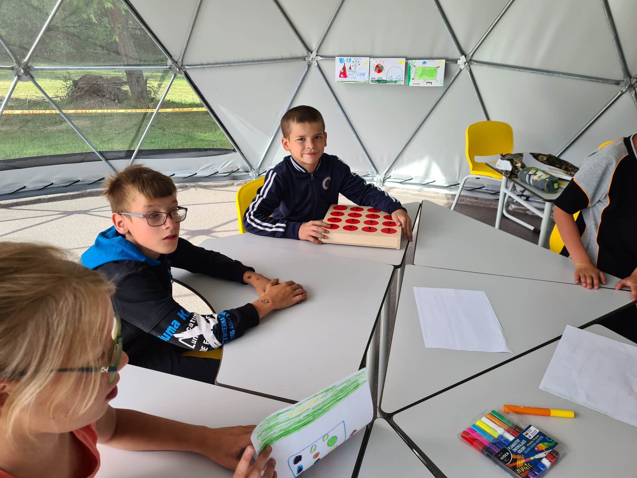50m2 Lauko Klasė Ø8m Kupolas | Šalčininkų specialioji mokykla