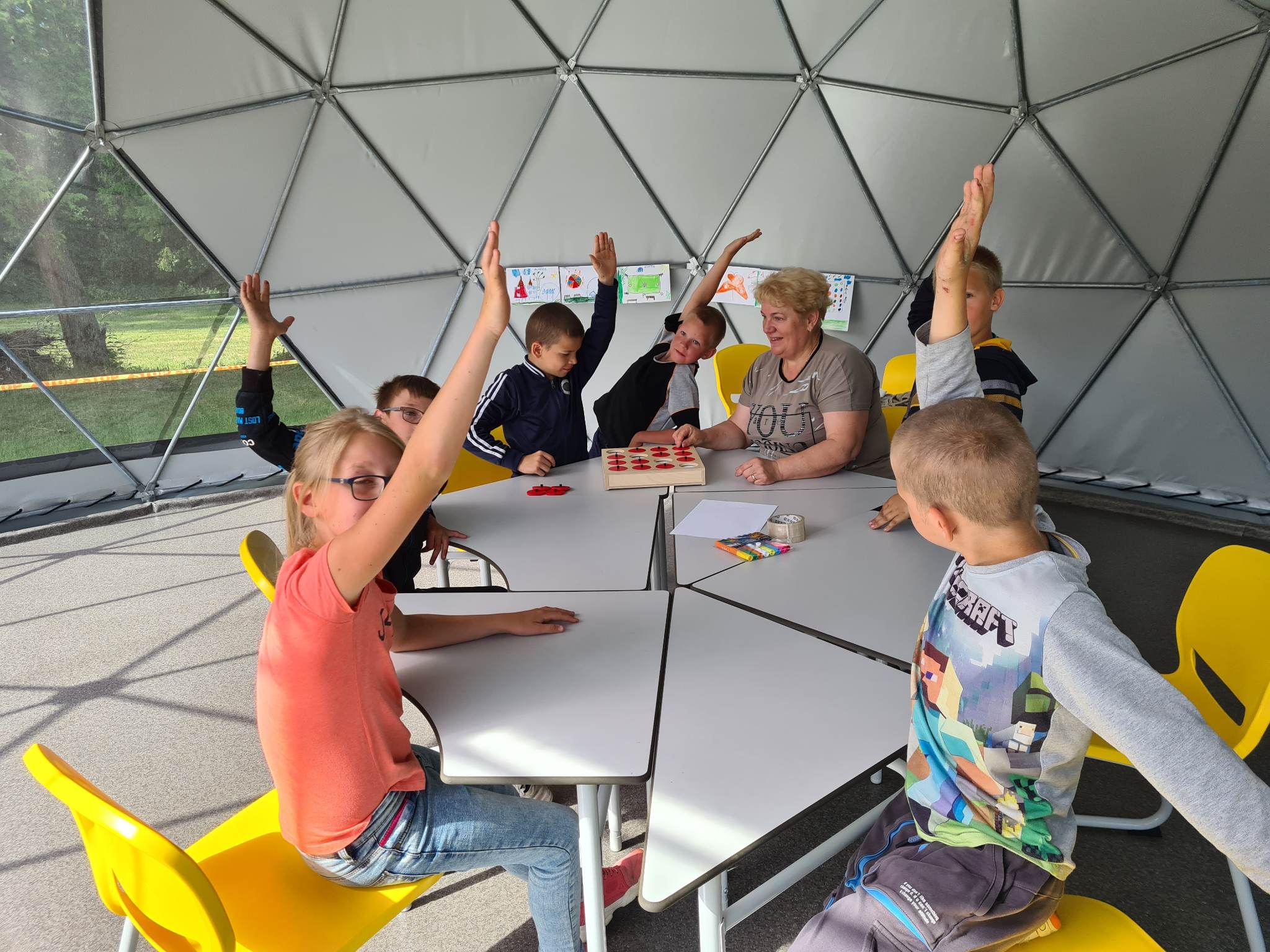 50m2 Lauko Klasė Ø8m Kupolas | Šalčininkų specialioji mokykla