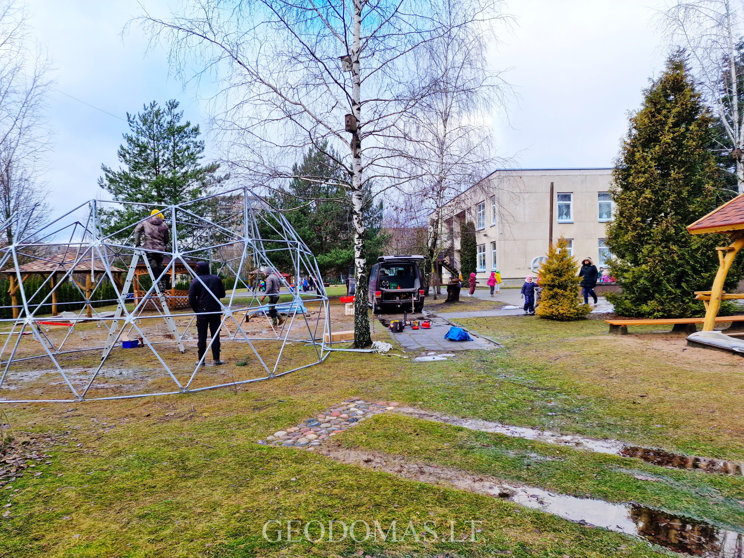 28m² Lauko Klasė Ø6m kupolas | Vilniaus “Žilvinėlio” lopšelis-darželis