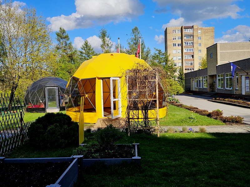 28m2 Lauko Pavėsinės Ø6m kupolai | 13 kupolų Alytaus Darželiams