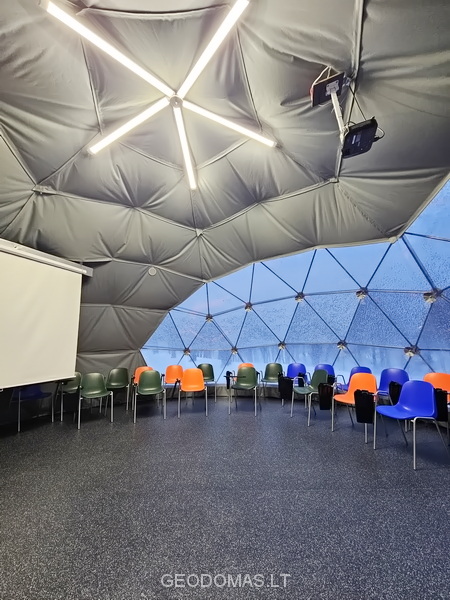 50m2 Lauko Klasė Ø8m Kupolas | Vilniaus Jeruzalės progimnazija